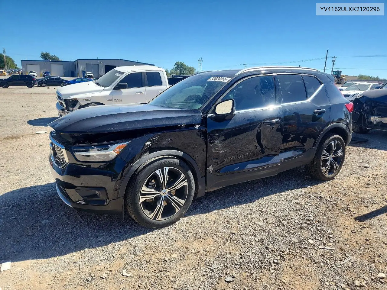 VOLVO XC40 2019, VIN YV4162ULXK2120296