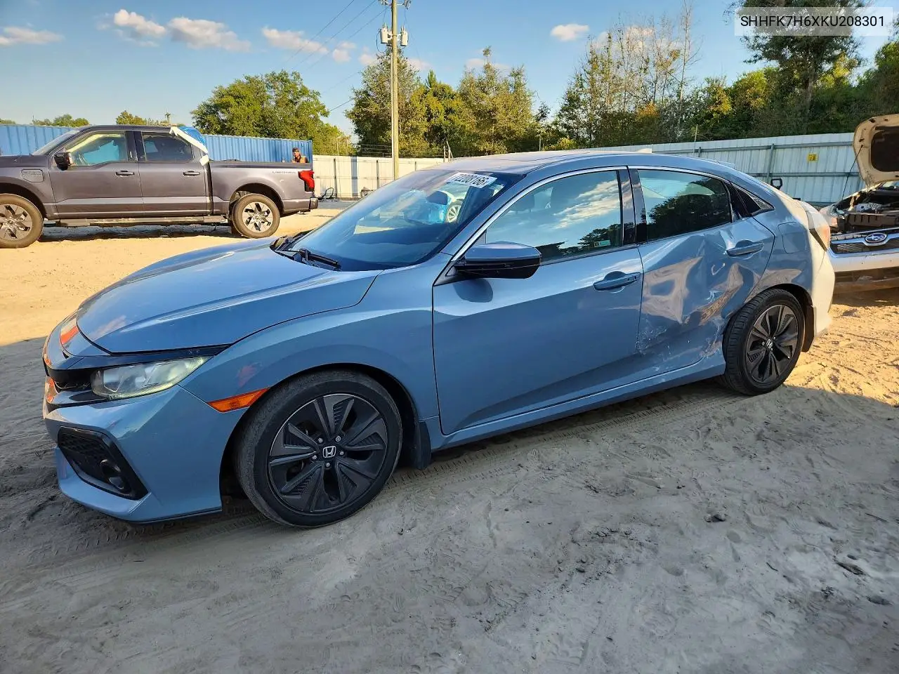 HONDA CIVIC 2019, VIN SHHFK7H6XKU208301