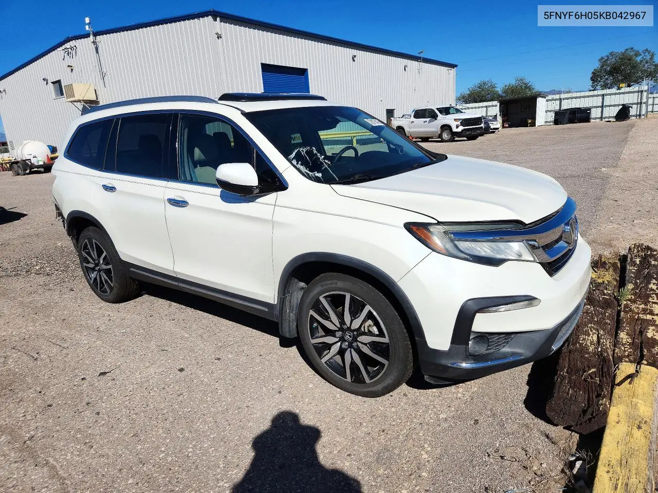 2019 HONDA PILOT VIN 5FNYF6H05KB042967 — фото 4