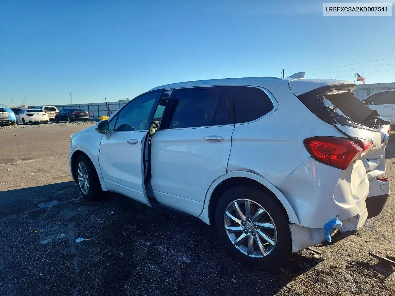 2019 BUICK ENVISION VIN LRBFXCSA2KD007541 — фото 2