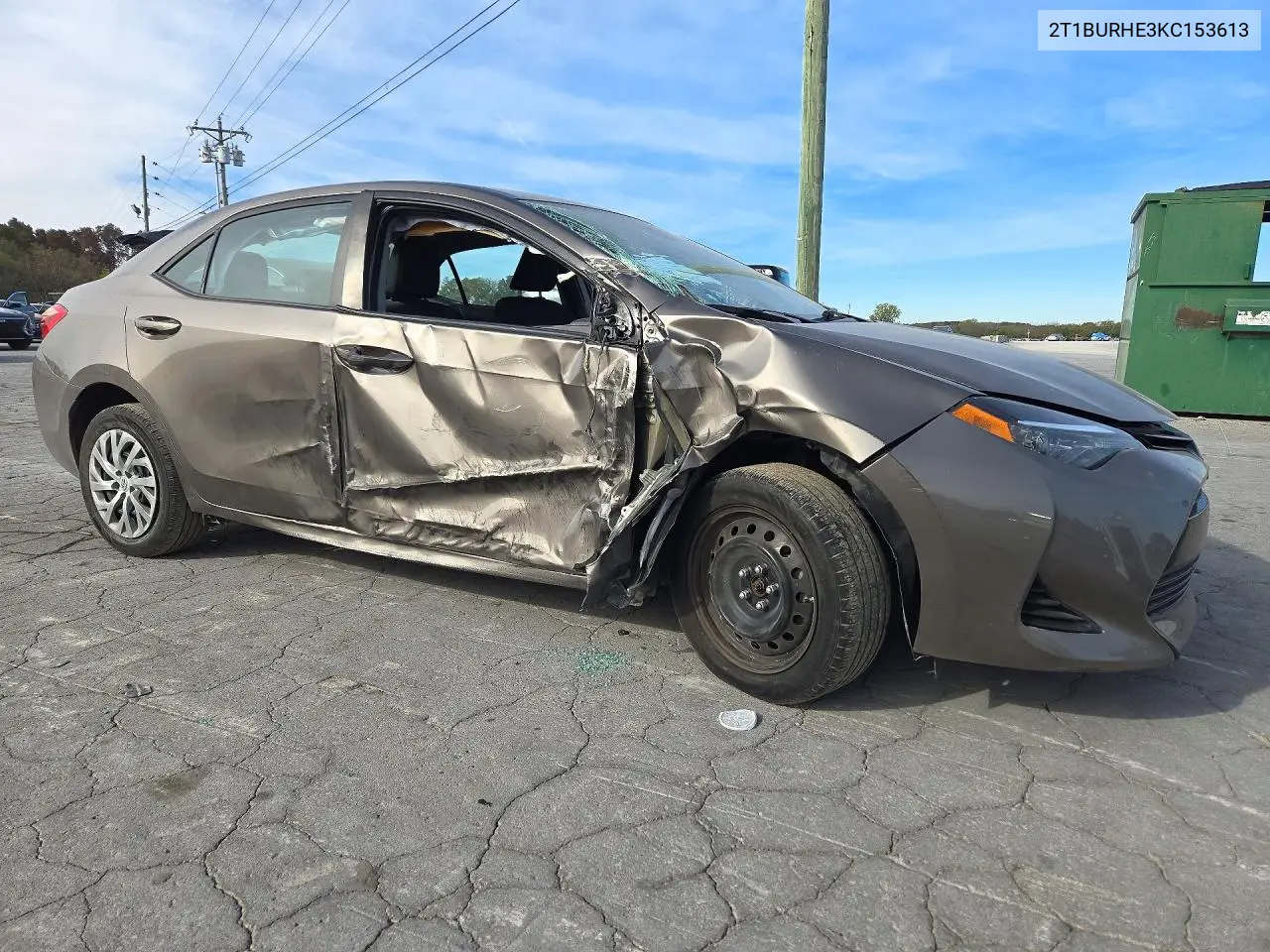 2019 TOYOTA COROLLA VIN 2T1BURHE3KC153613 — фото 4