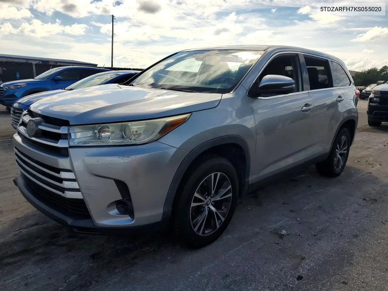 TOYOTA HIGHLANDER 2019, VIN 5TDZARFH7KS055020