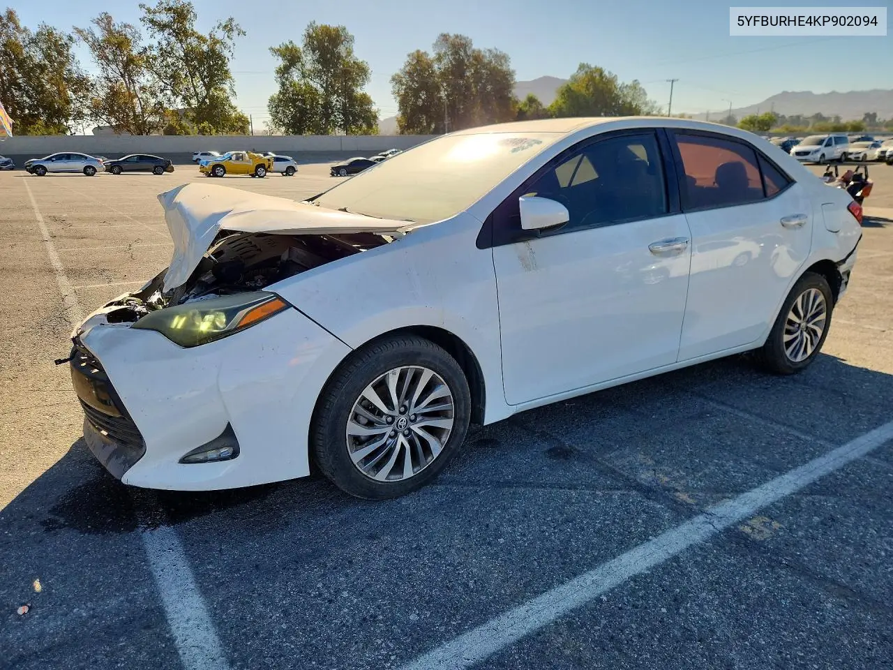 TOYOTA COROLLA 2019, VIN 5YFBURHE4KP902094