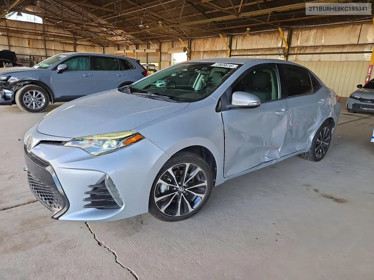 TOYOTA COROLLA 2019, VIN 2T1BURHE8KC195341