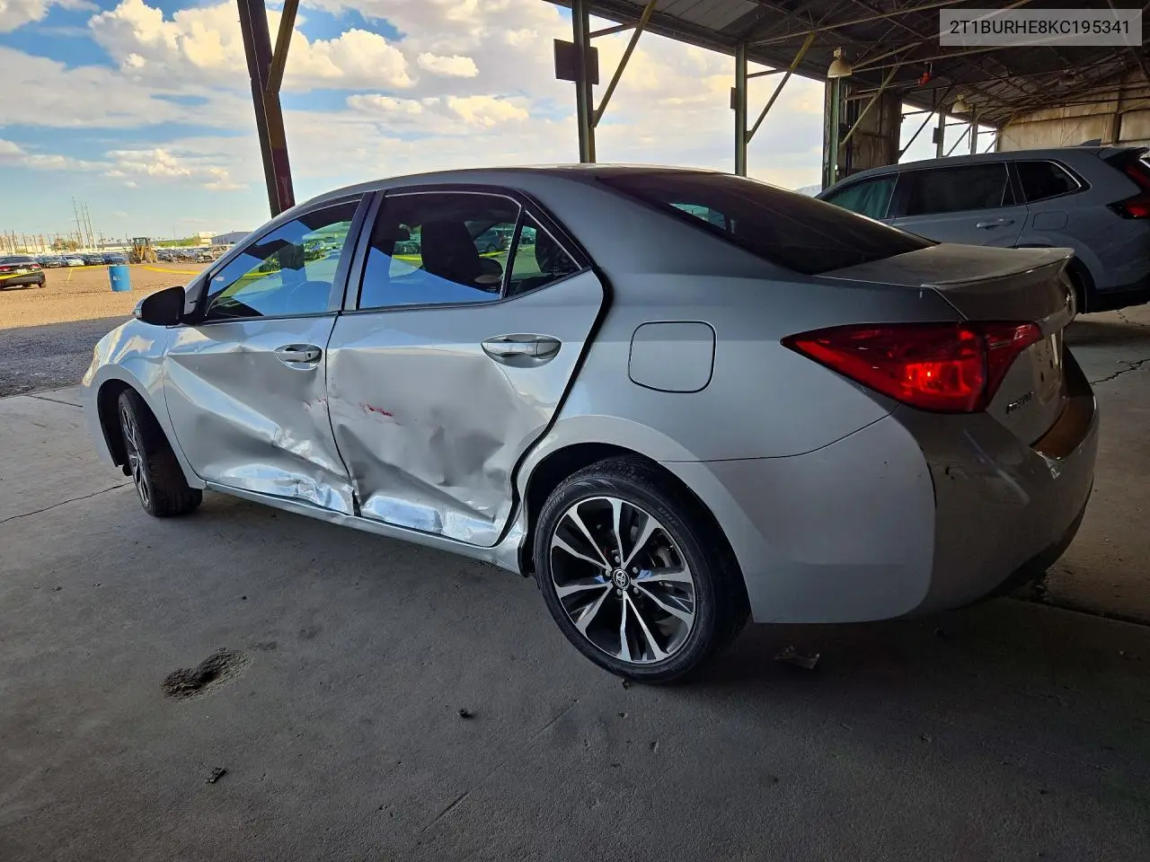 2019 TOYOTA COROLLA VIN 2T1BURHE8KC195341 — фото 2