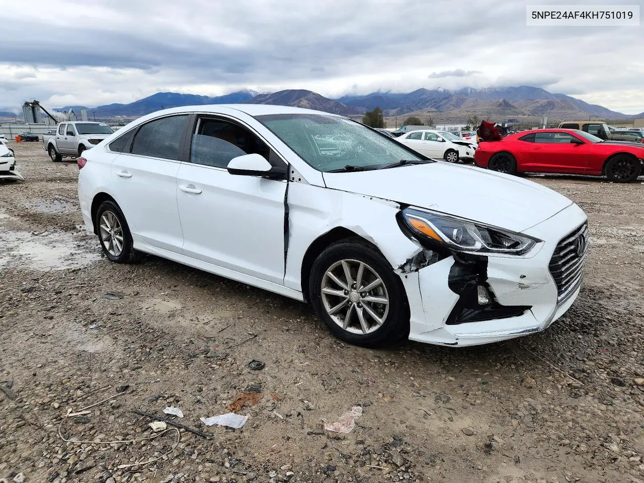 2019 HYUNDAI SONATA VIN 5NPE24AF4KH751019 — фото 4