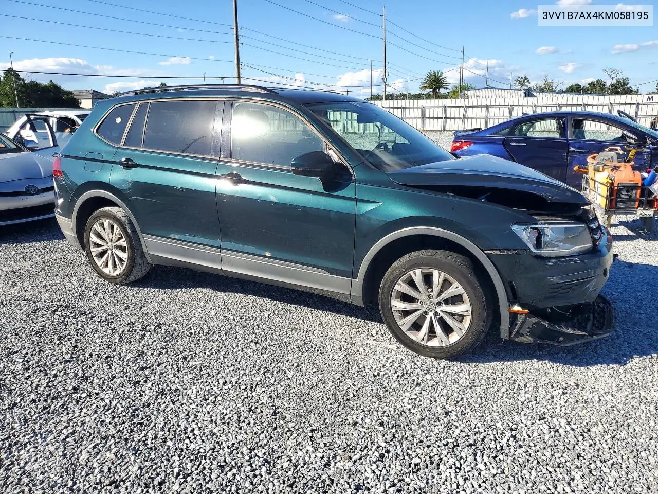2019 VOLKSWAGEN TIGUAN VIN 3VV1B7AX4KM058195 — фото 4