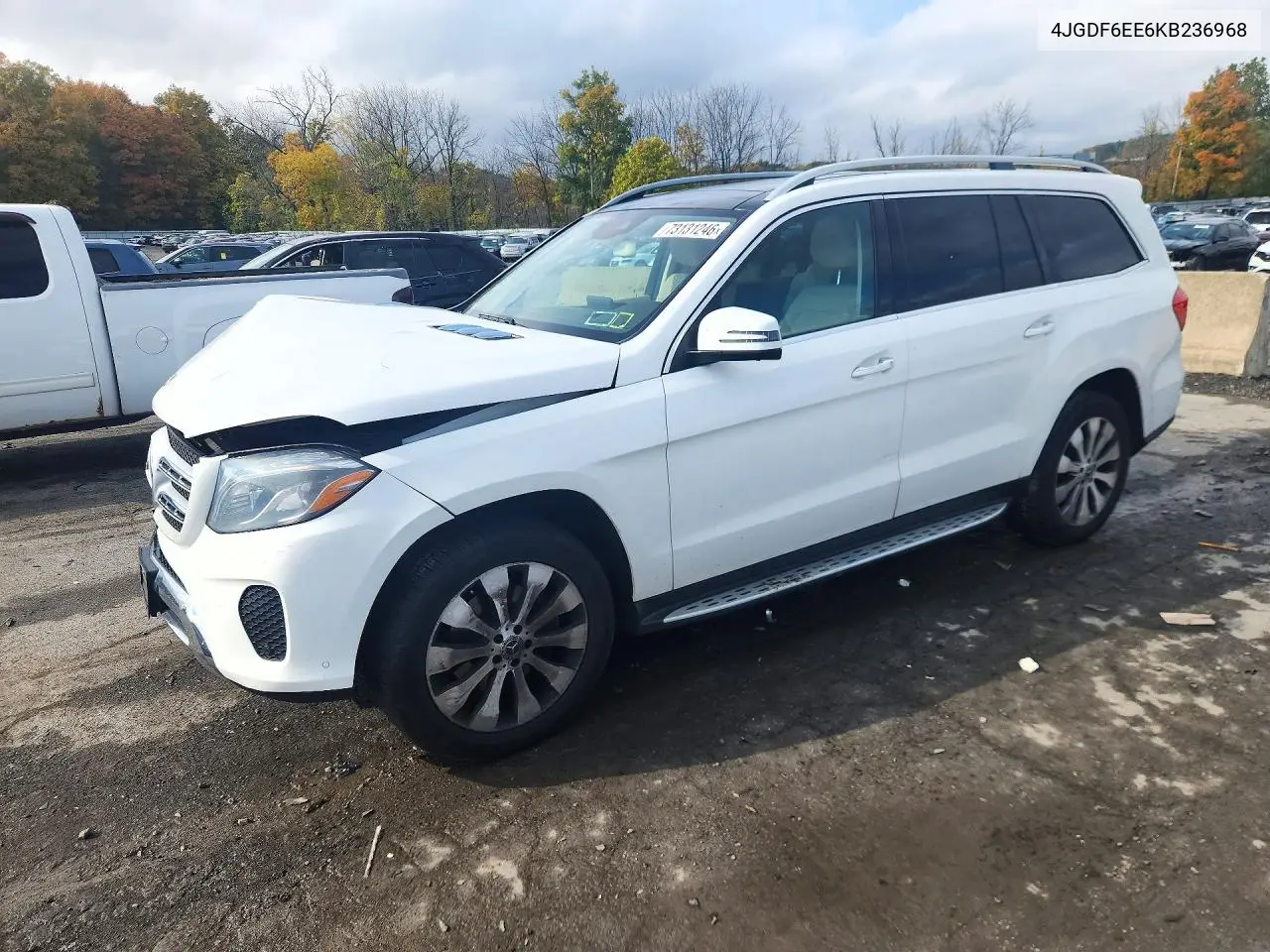 MERCEDES GLS-KLASSE 2019, VIN 4JGDF6EE6KB236968