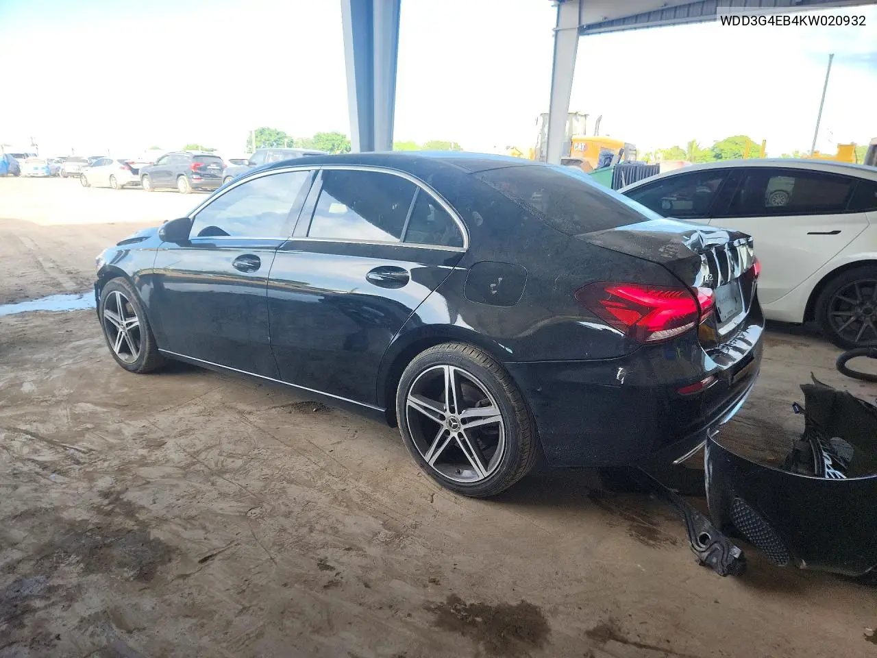 2019 MERCEDES A-KLASSE VIN WDD3G4EB4KW020932 — фото 2