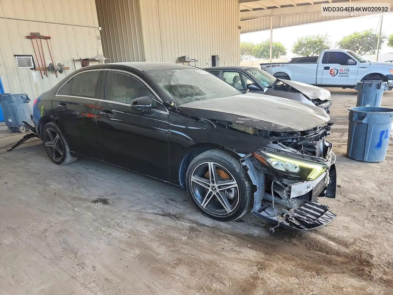 2019 MERCEDES A-KLASSE VIN WDD3G4EB4KW020932 — фото 4