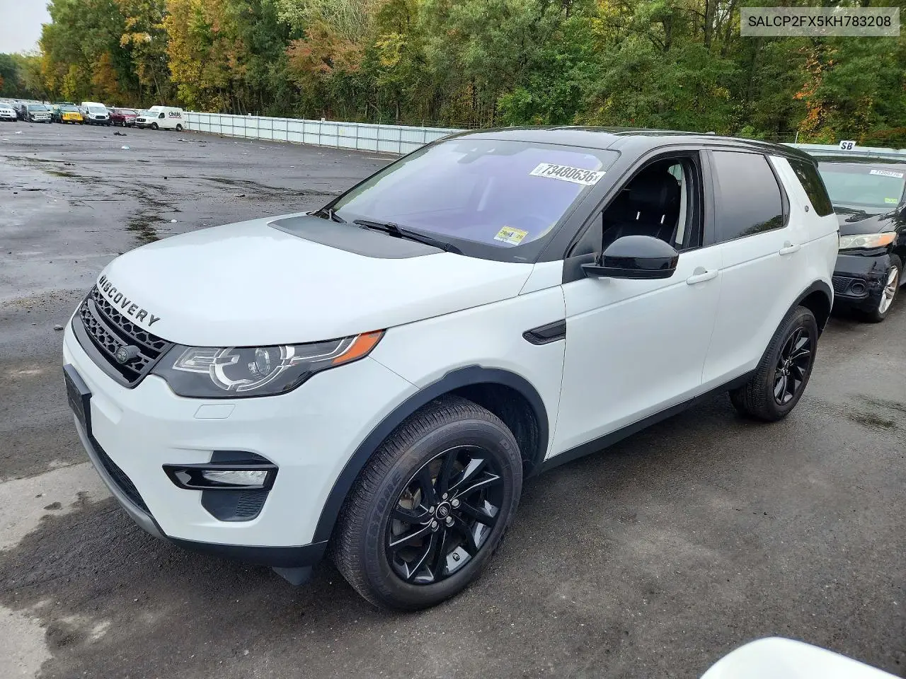 LAND ROVER DISCOVERY SPORT 2019, VIN SALCP2FX5KH783208