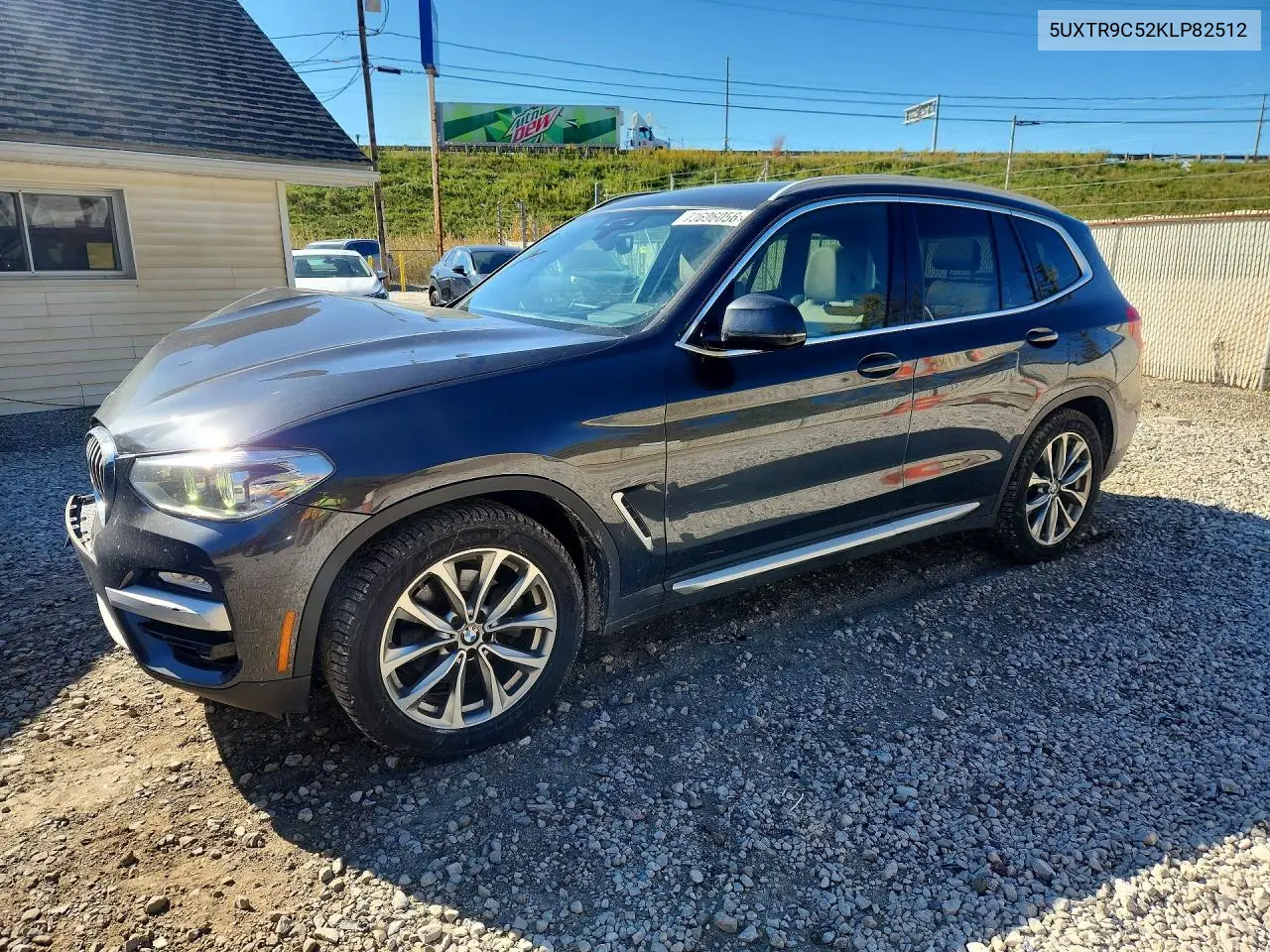 BMW X3 2019, VIN 5UXTR9C52KLP82512