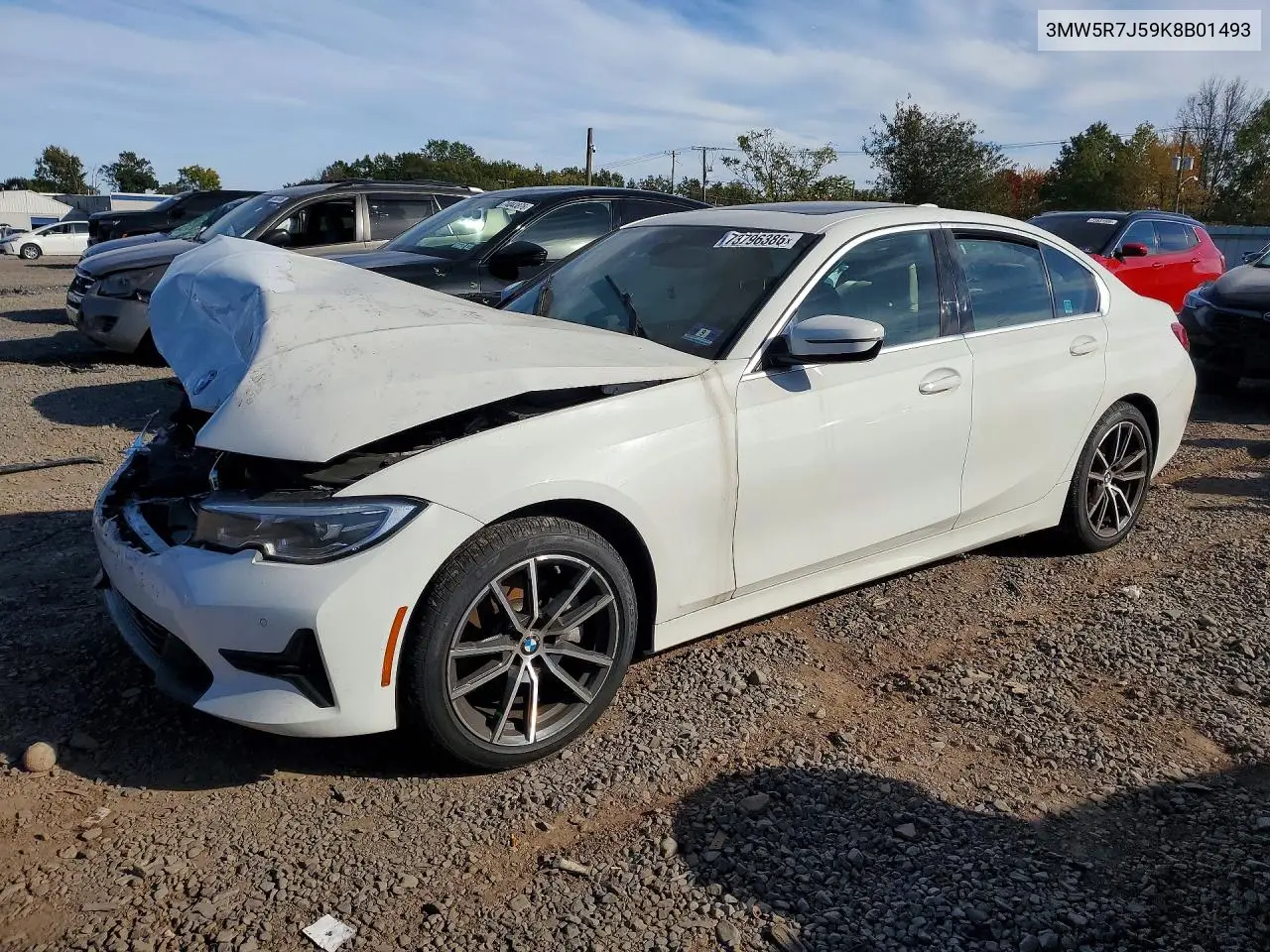BMW 3ER 2019, VIN 3MW5R7J59K8B01493