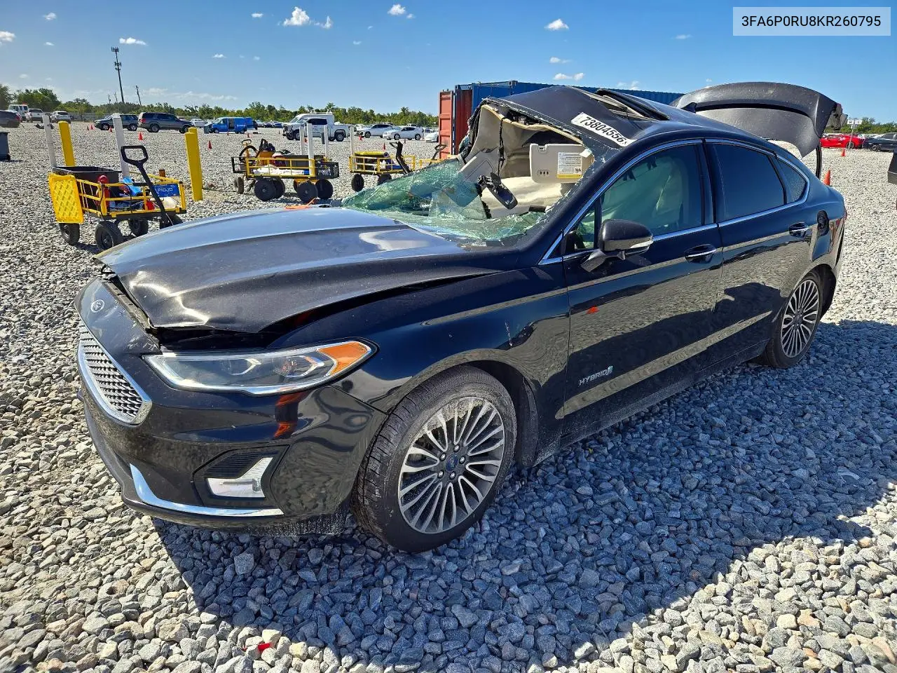 FORD FUSION 2019, VIN 3FA6P0RU8KR260795