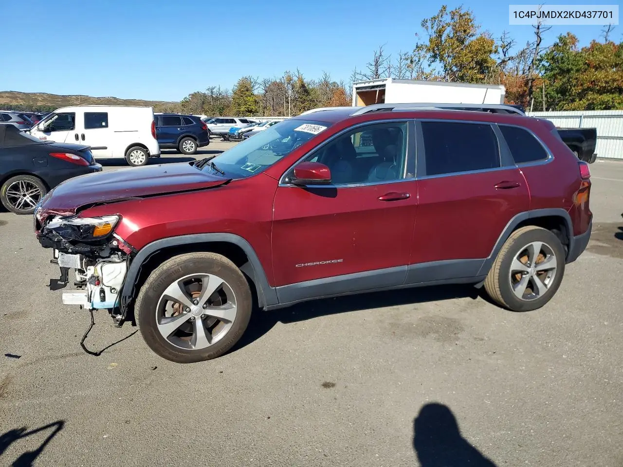 JEEP CHEROKEE 2019, VIN 1C4PJMDX2KD437701