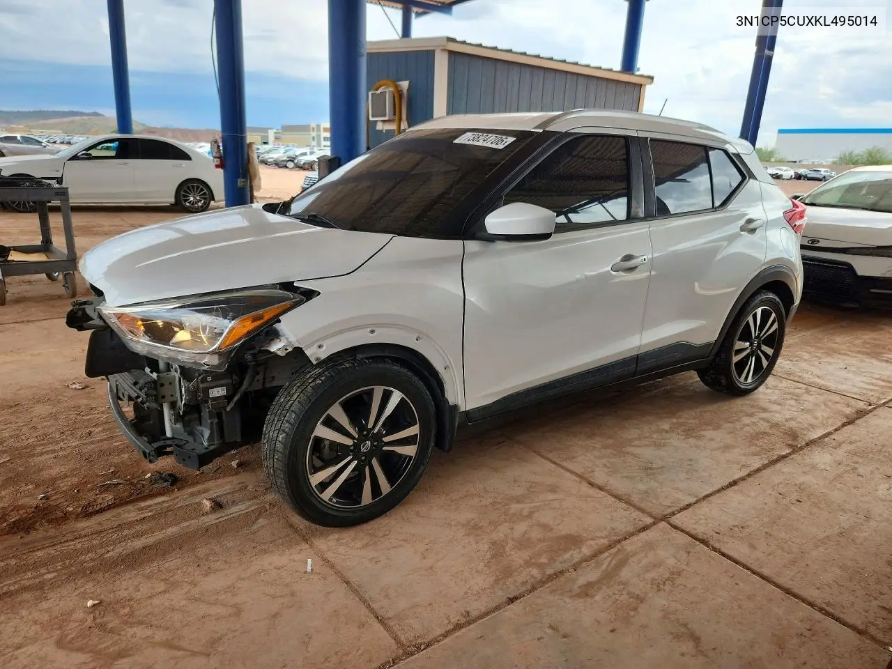 NISSAN KICKS 2019, VIN 3N1CP5CUXKL495014