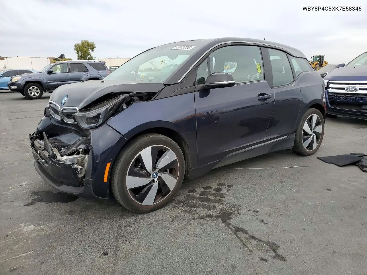 BMW I3 2019, VIN WBY8P4C5XK7E58346