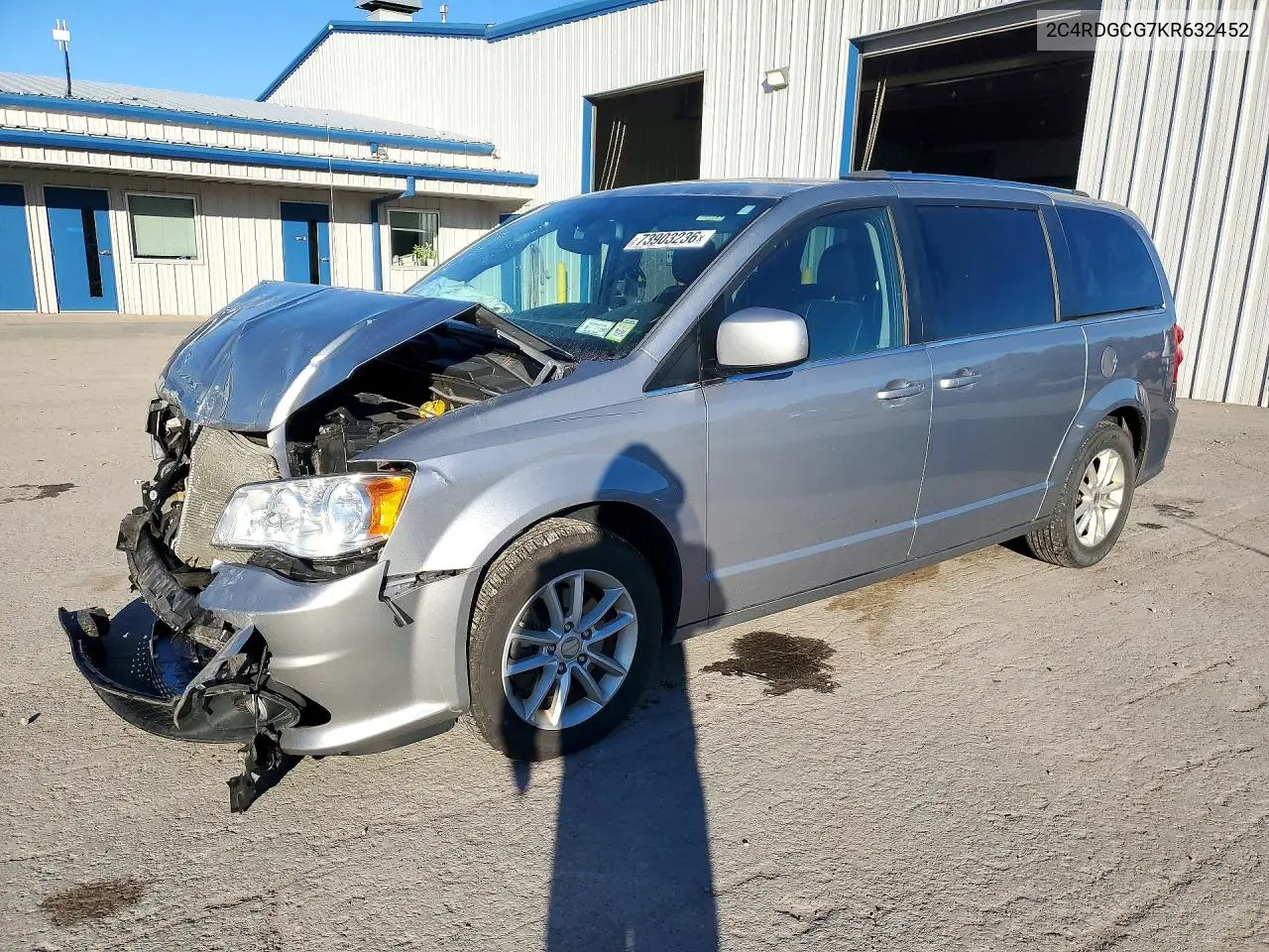 DODGE CARAVAN 2019, VIN 2C4RDGCG7KR632452
