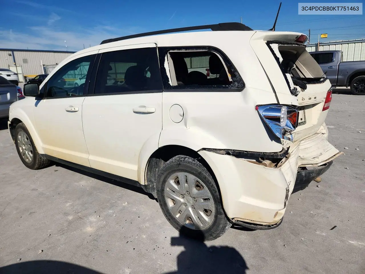 DODGE JOURNEY 2019, VIN 3C4PDCBB0KT751463