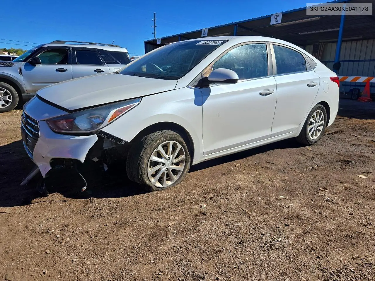 HYUNDAI ACCENT 2019, VIN 3KPC24A30KE041178