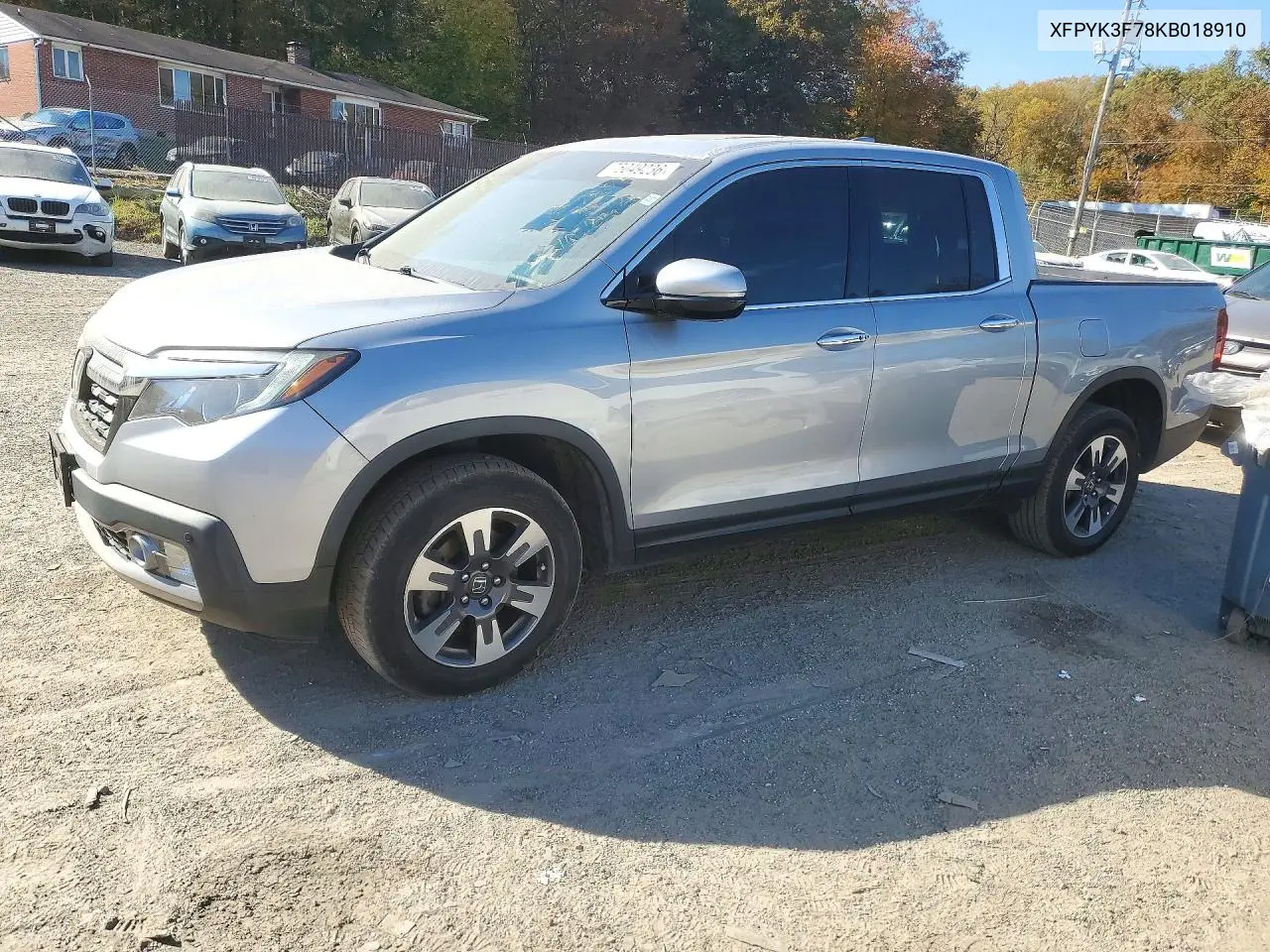 HONDA RIDGELINE 2019, VIN XFPYK3F78KB018910