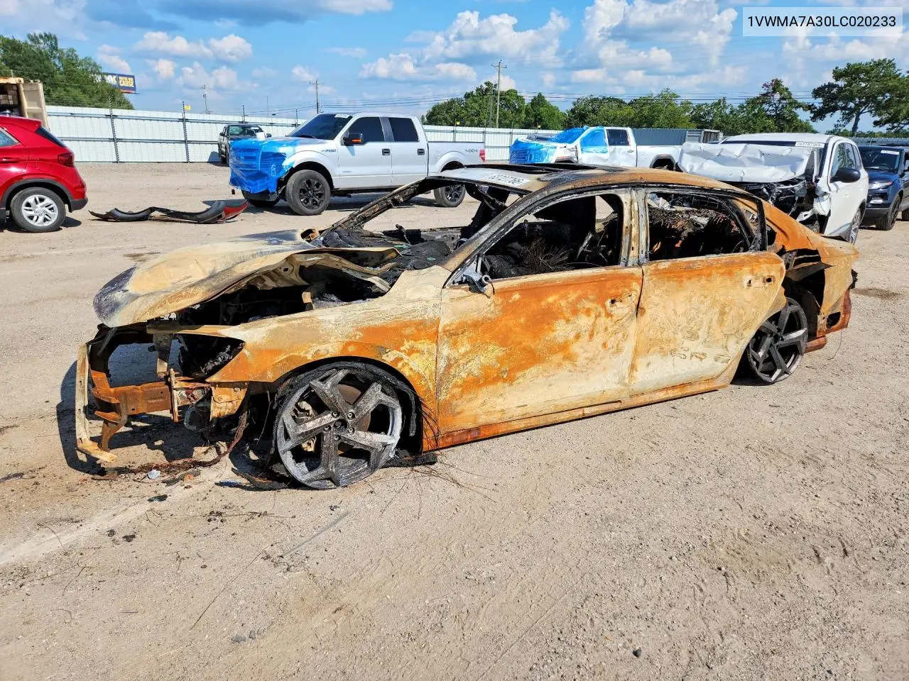 VOLKSWAGEN PASSAT 2020, VIN 1VWMA7A30LC020233