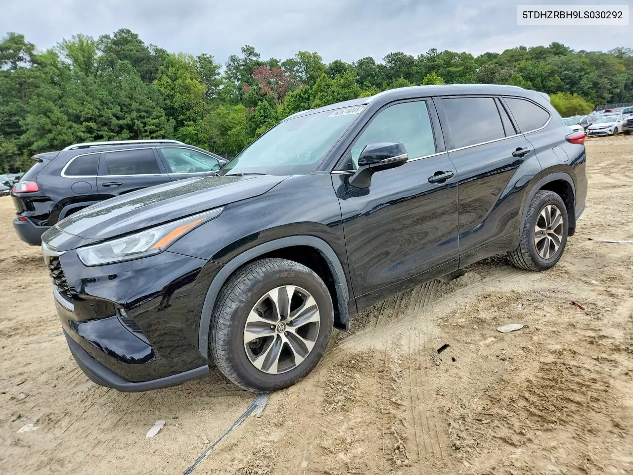 TOYOTA HIGHLANDER 2020, VIN 5TDHZRBH9LS030292