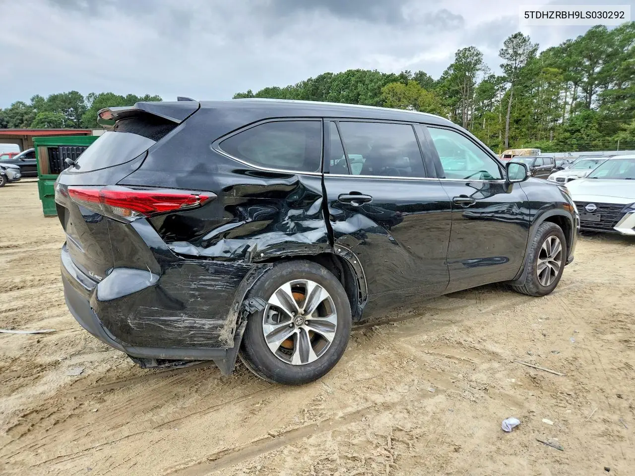 2020 TOYOTA HIGHLANDER VIN 5TDHZRBH9LS030292 — фото 3