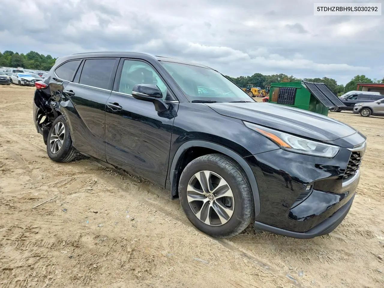 2020 TOYOTA HIGHLANDER VIN 5TDHZRBH9LS030292 — фото 4