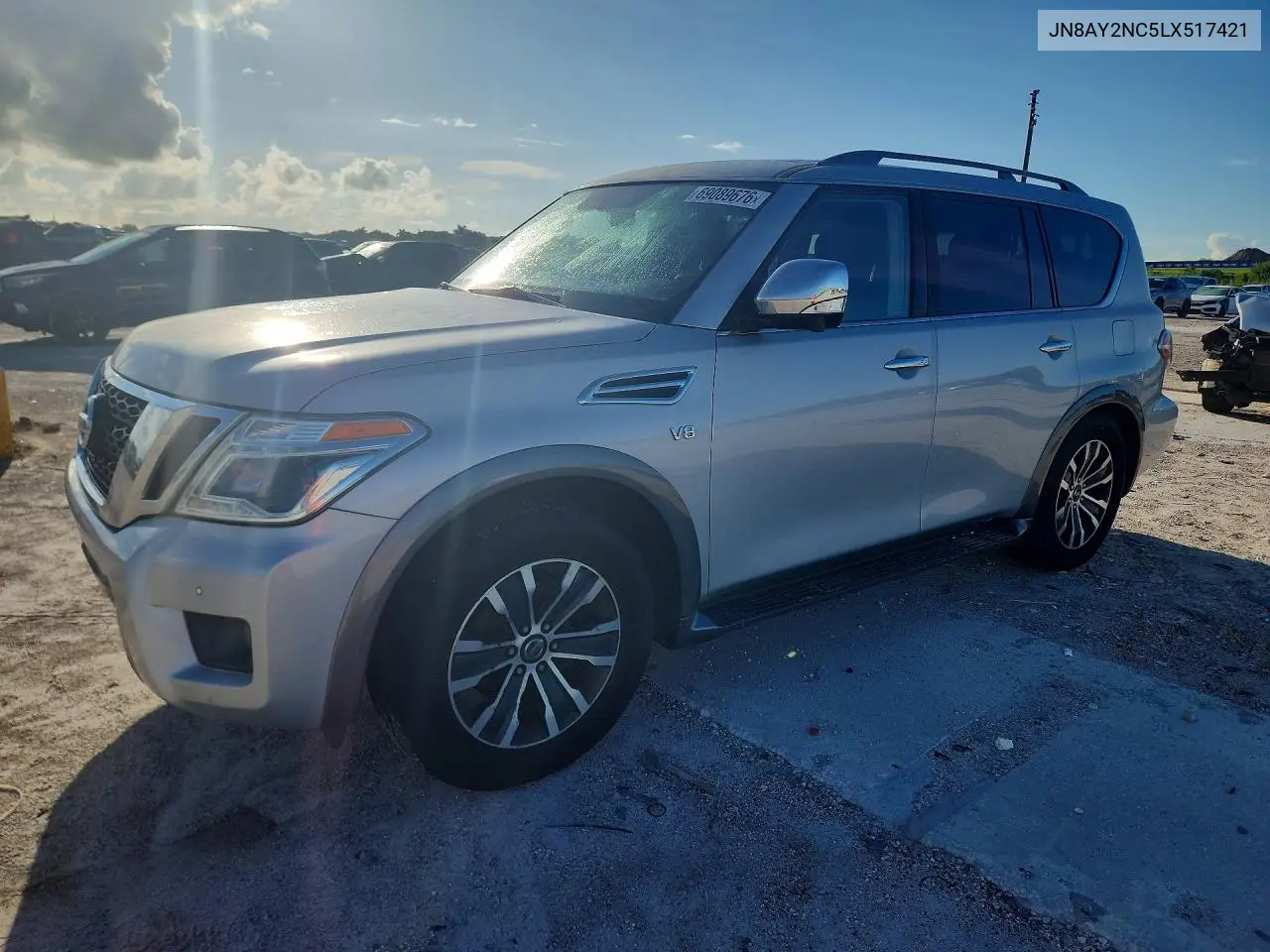 NISSAN ARMADA 2020, VIN JN8AY2NC5LX517421
