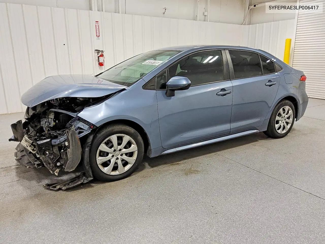 TOYOTA COROLLA 2020, VIN 5YFEPRAE3LP006417