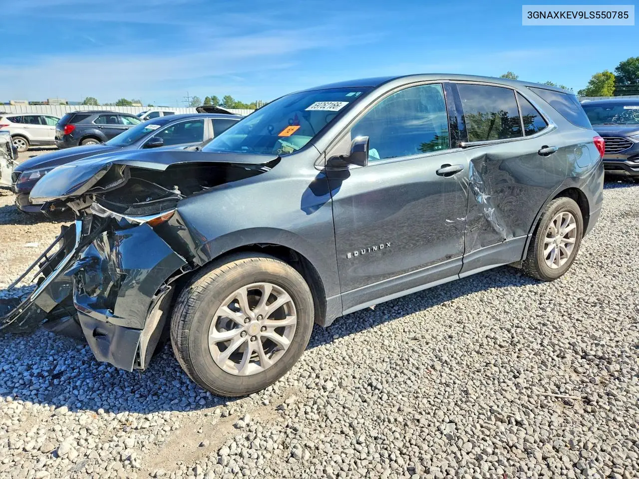 CHEVROLET EQUINOX 2020, VIN 3GNAXKEV9LS550785