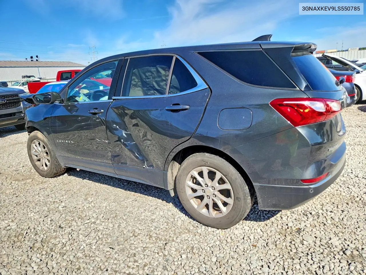 2020 CHEVROLET EQUINOX VIN 3GNAXKEV9LS550785 — фото 2
