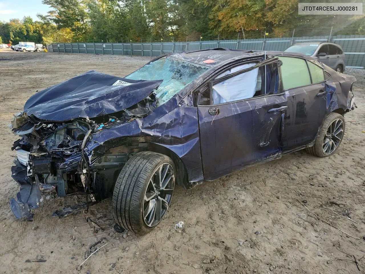 TOYOTA COROLLA 2020, VIN JTDT4RCE5LJ000281