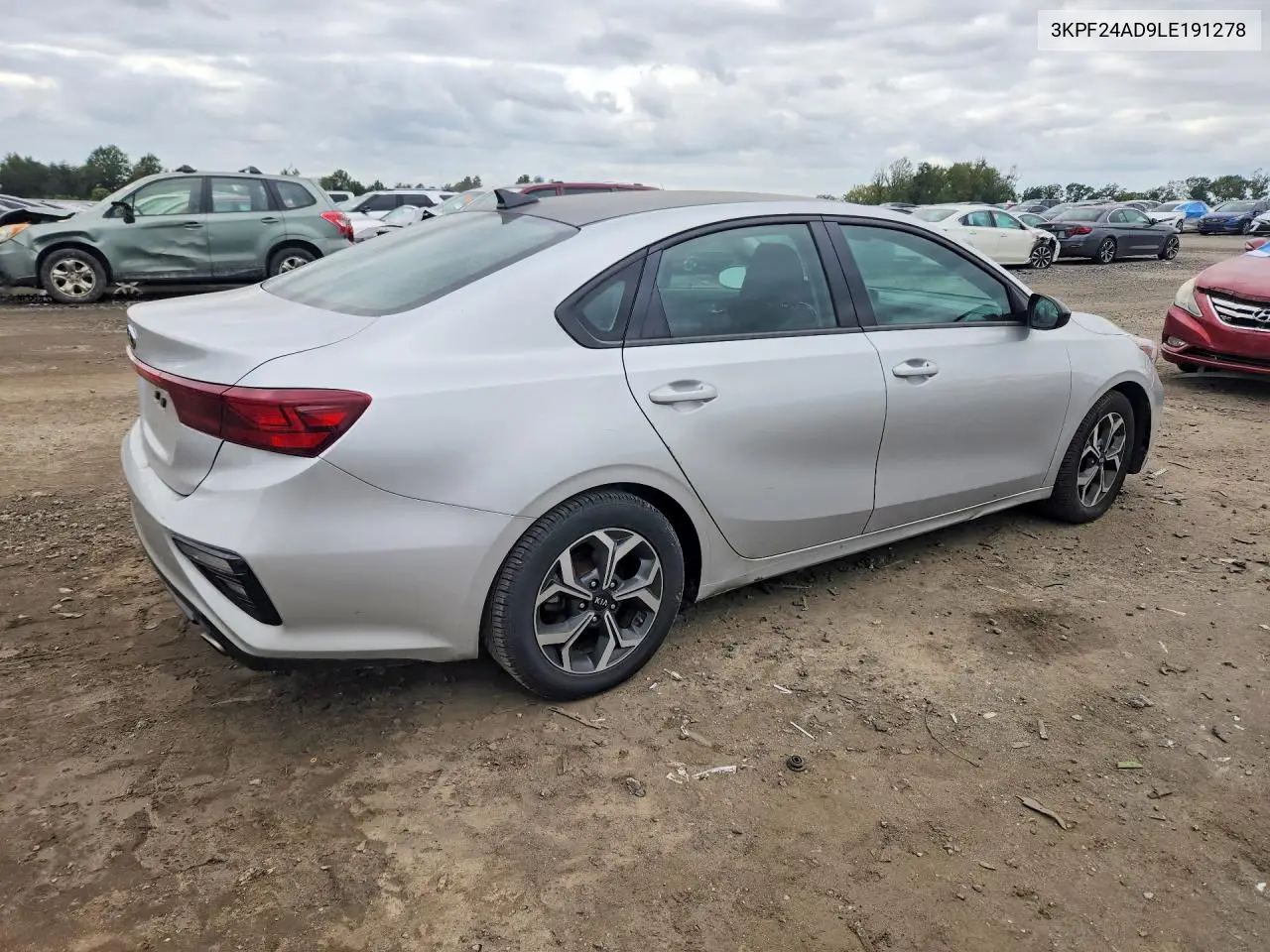 2020 KIA FORTE VIN 3KPF24AD9LE191278 — фото 3
