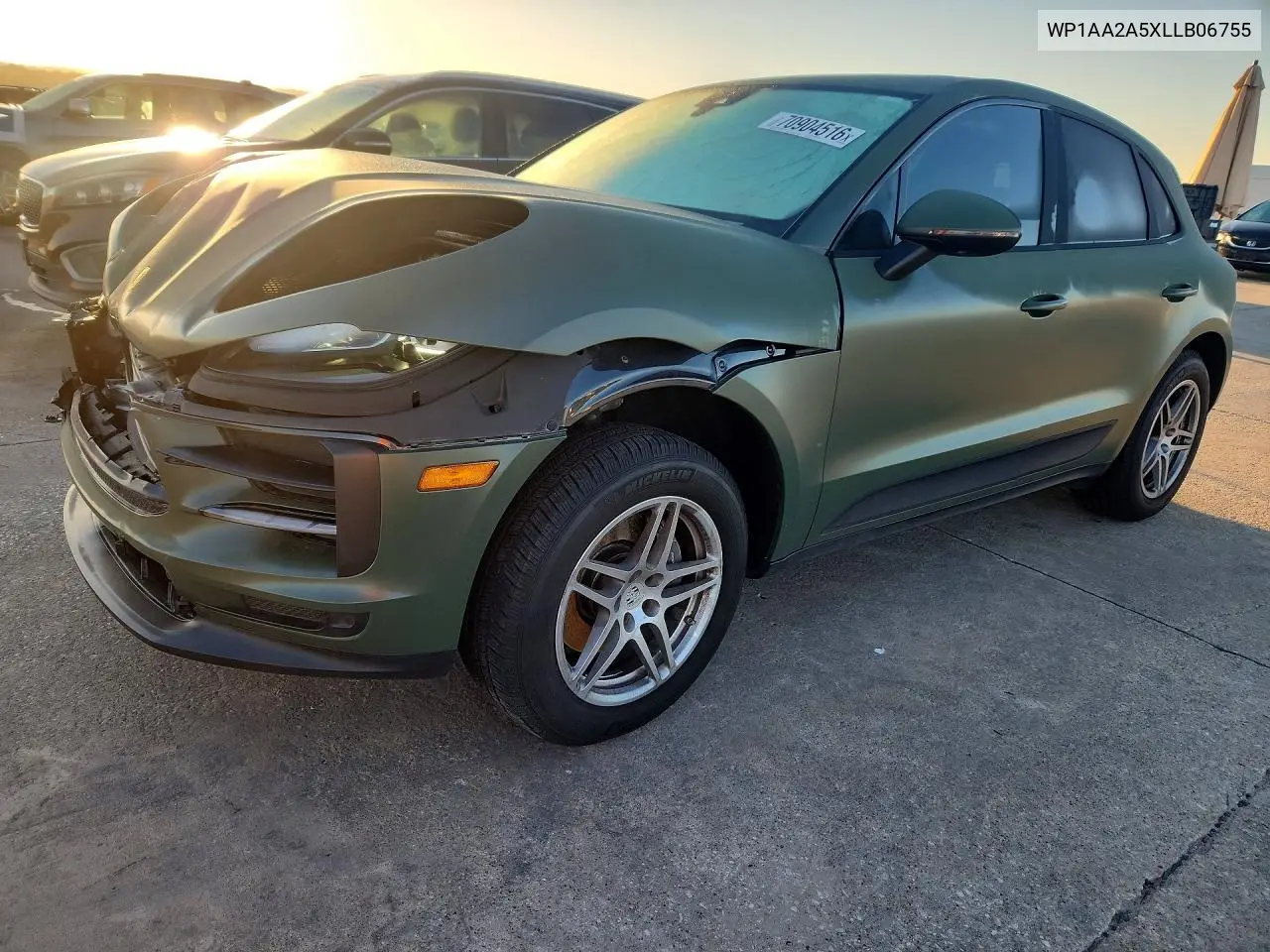 2020 PORSCHE MACAN VIN WP1AA2A5XLLB06755 — фото 2