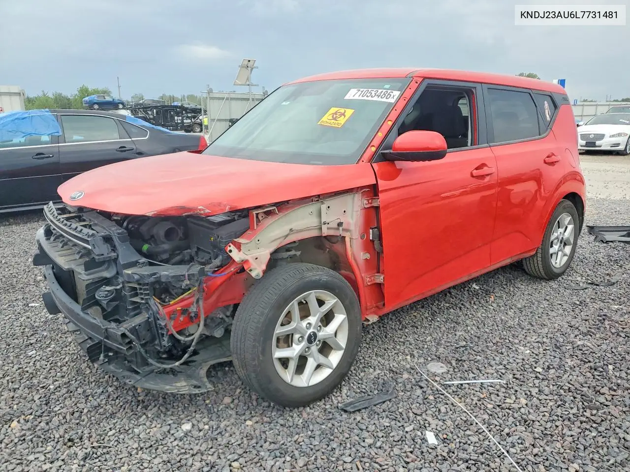 KIA SOUL 2020, VIN KNDJ23AU6L7731481