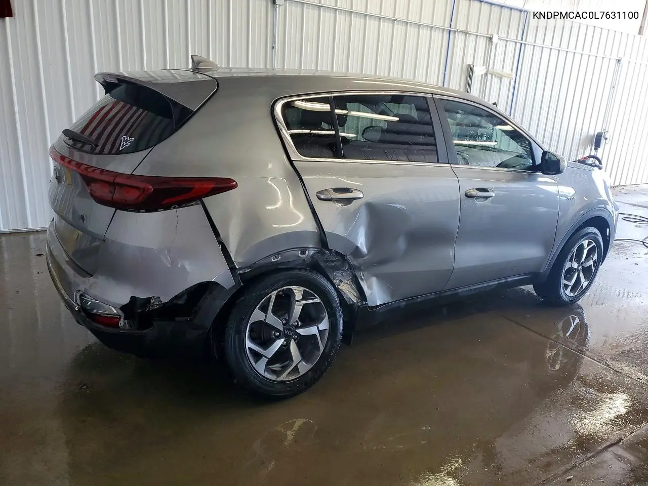 2020 KIA SPORTAGE VIN KNDPMCAC0L7631100 — фото 3