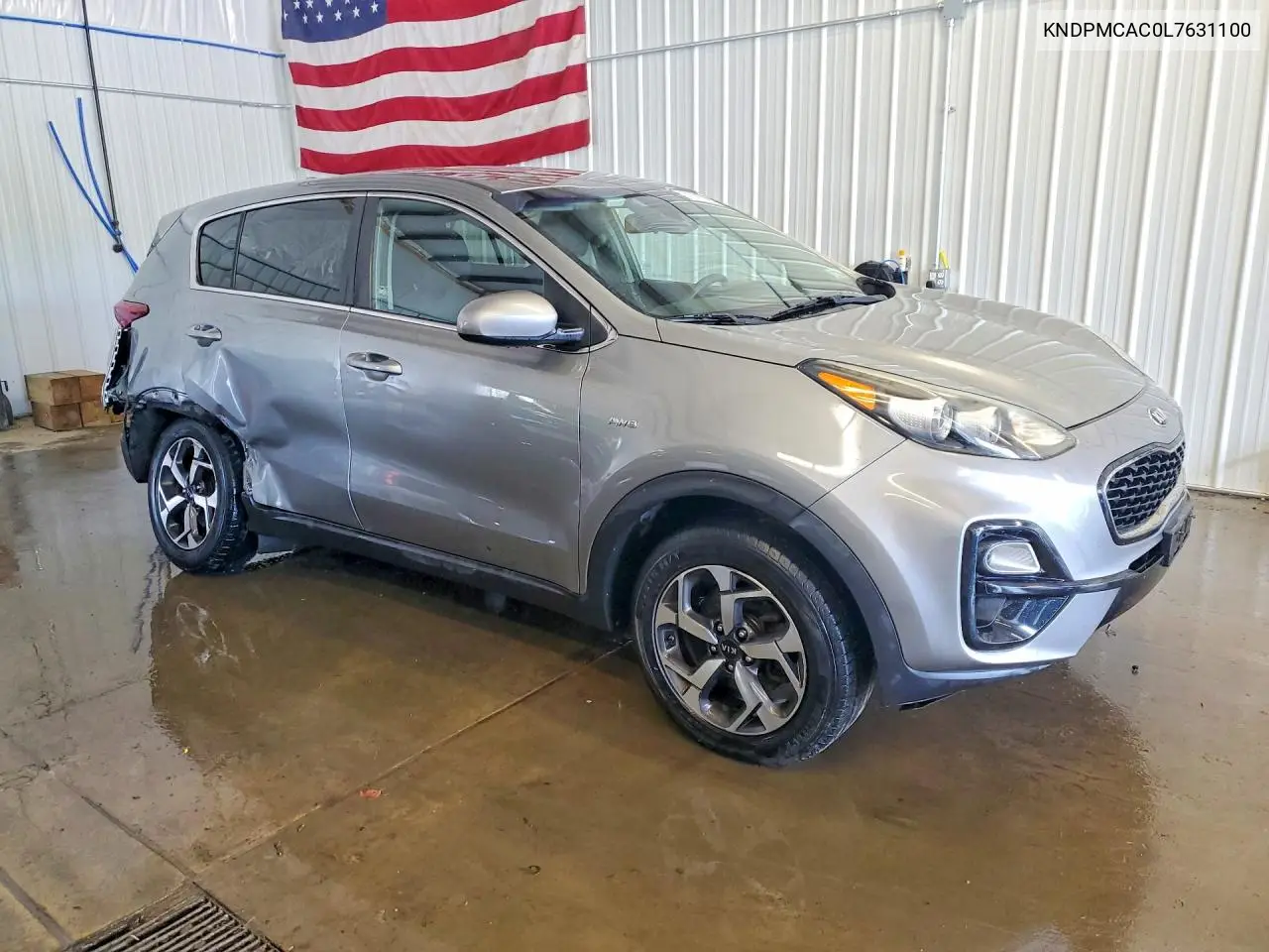 2020 KIA SPORTAGE VIN KNDPMCAC0L7631100 — фото 4