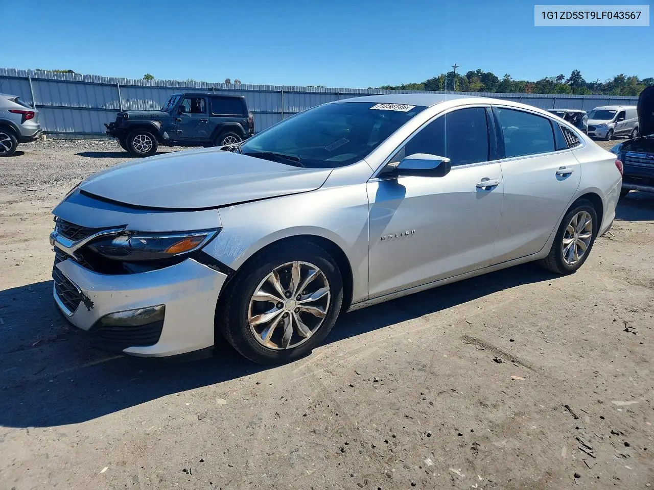 CHEVROLET MALIBU 2020, VIN 1G1ZD5ST9LF043567