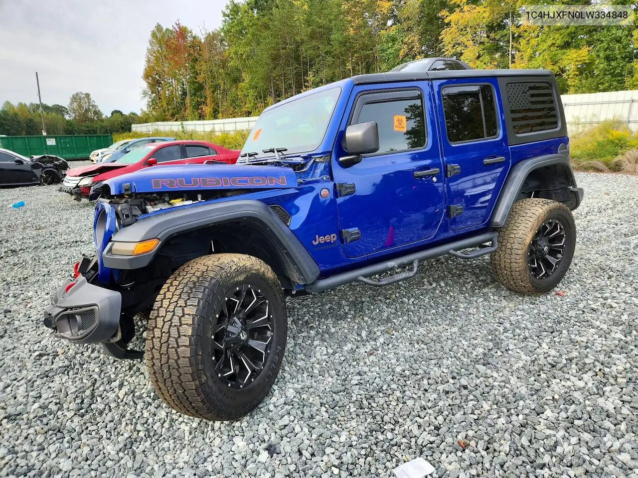 JEEP WRANGLER 2020, VIN 1C4HJXFN0LW334848