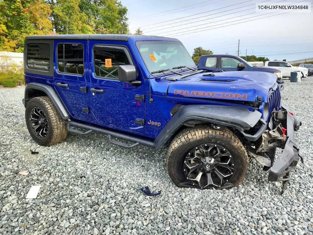 2020 JEEP WRANGLER VIN 1C4HJXFN0LW334848 — фото 4