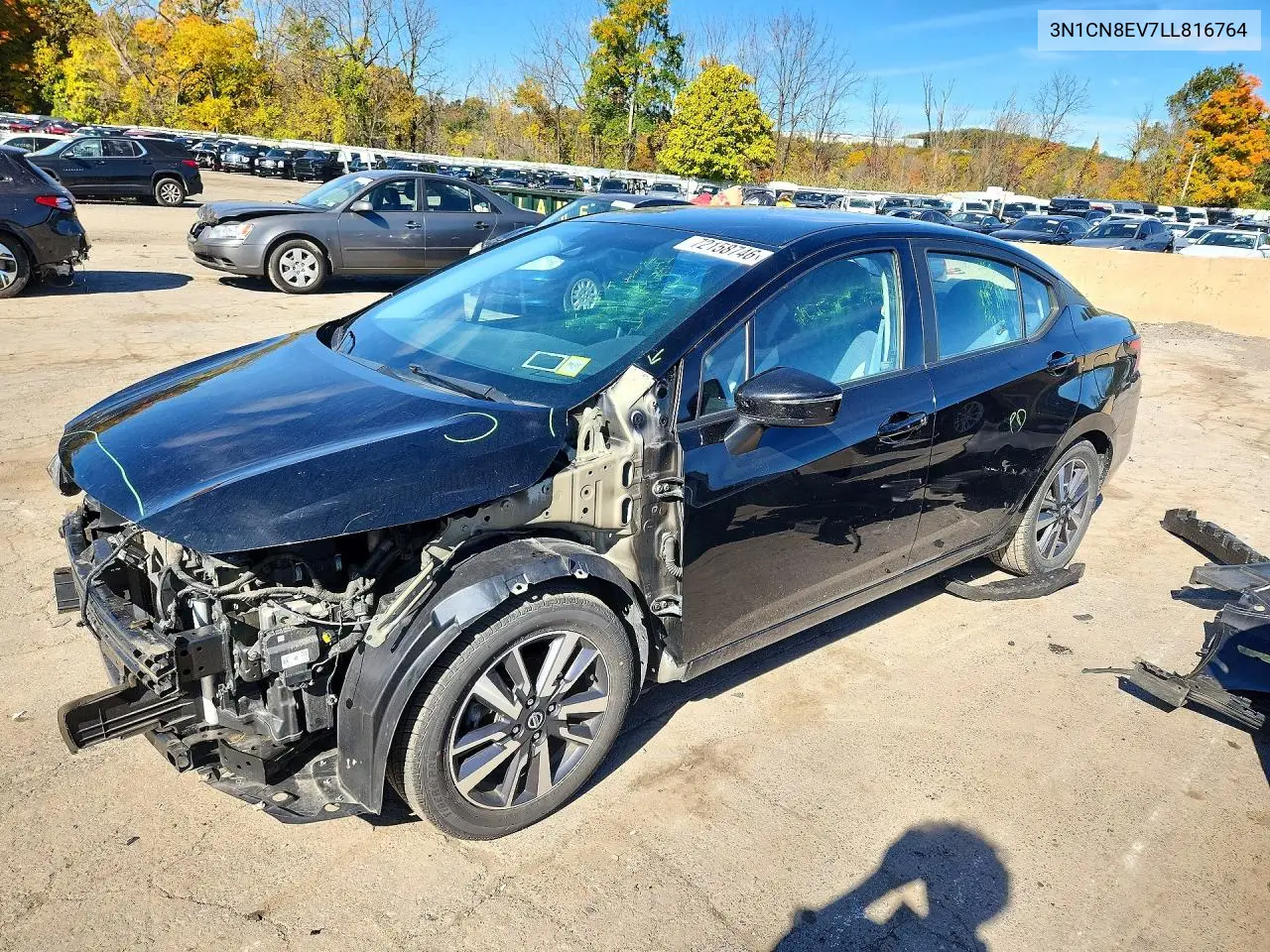NISSAN VERSA 2020, VIN 3N1CN8EV7LL816764