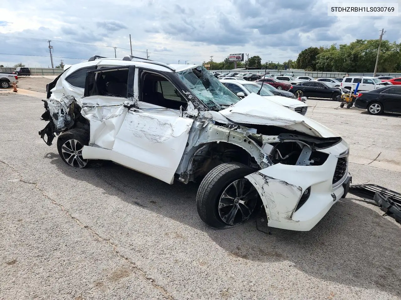 2020 TOYOTA HIGHLANDER VIN 5TDHZRBH1LS030769 — фото 4