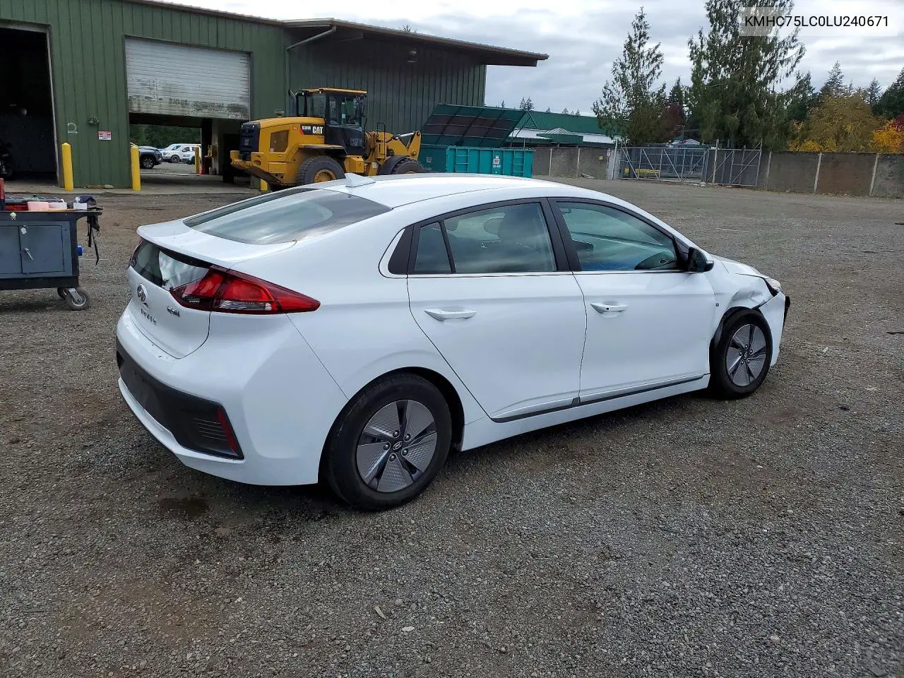 2020 HYUNDAI IONIQ VIN KMHC75LC0LU240671 — фото 3