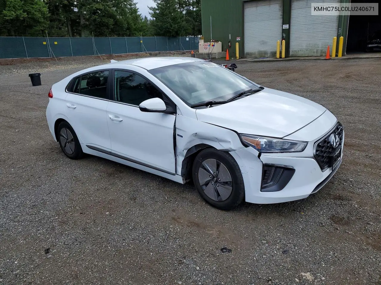 2020 HYUNDAI IONIQ VIN KMHC75LC0LU240671 — фото 4