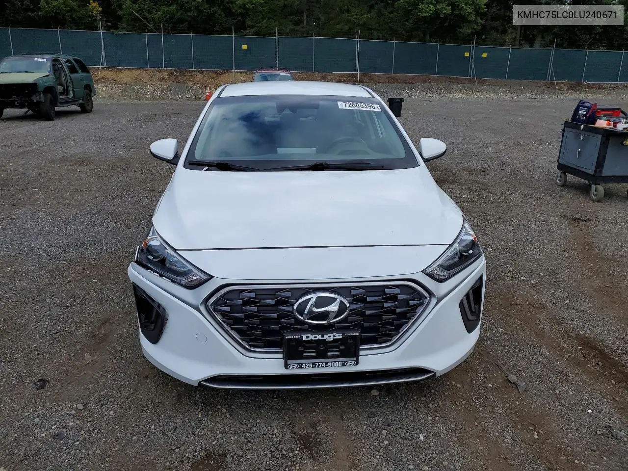 2020 HYUNDAI IONIQ VIN KMHC75LC0LU240671 — фото 5