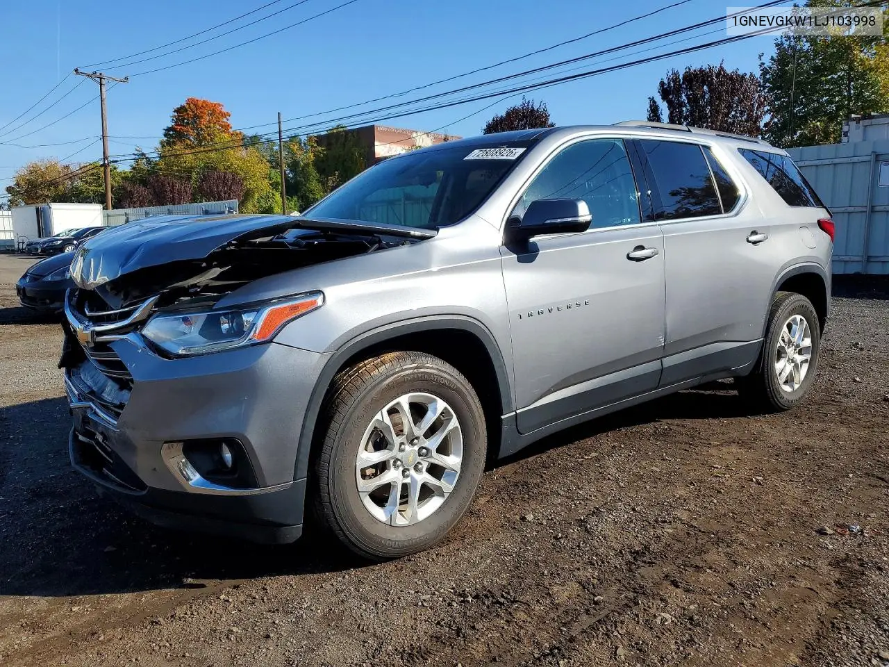 CHEVROLET TRAVERSE 2020, VIN 1GNEVGKW1LJ103998