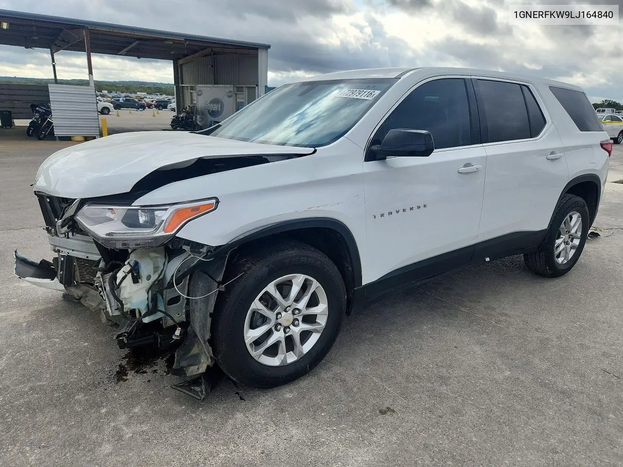 CHEVROLET TRAVERSE 2020, VIN 1GNERFKW9LJ164840