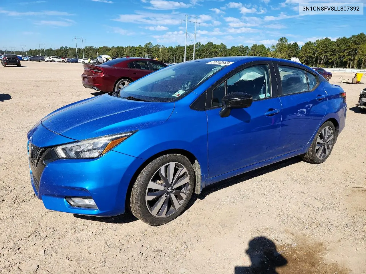 NISSAN VERSA 2020, VIN 3N1CN8FV8LL807392
